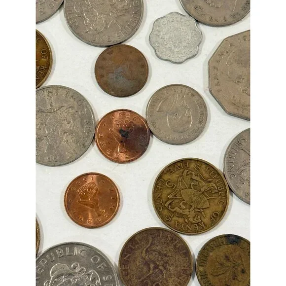 Lot of Various Coins Rupee Kenya Zimbabawe Seychelles Deutschland Tanzania - Picture 12 of 15